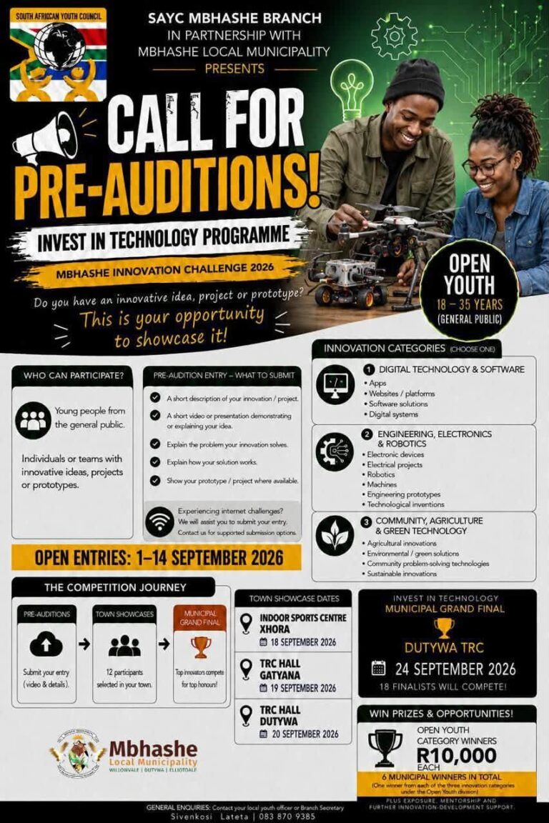The Mbhashe Innovation Challenge 2026 is here!